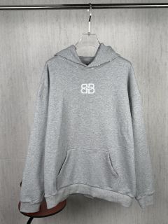 Balenciaga Embroidered Hooded Logo Hoodie